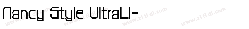 Nancy Style UltraLi字体转换